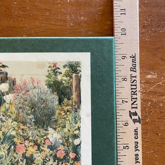 Houghton Mifflin An Island Garden Teal Gilt Slipcase Book 1988 Cottagecore OS - Picture 14 of 16